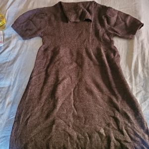 Sweater Project Cowl neck stretchy Brown sweater dress Size Medium